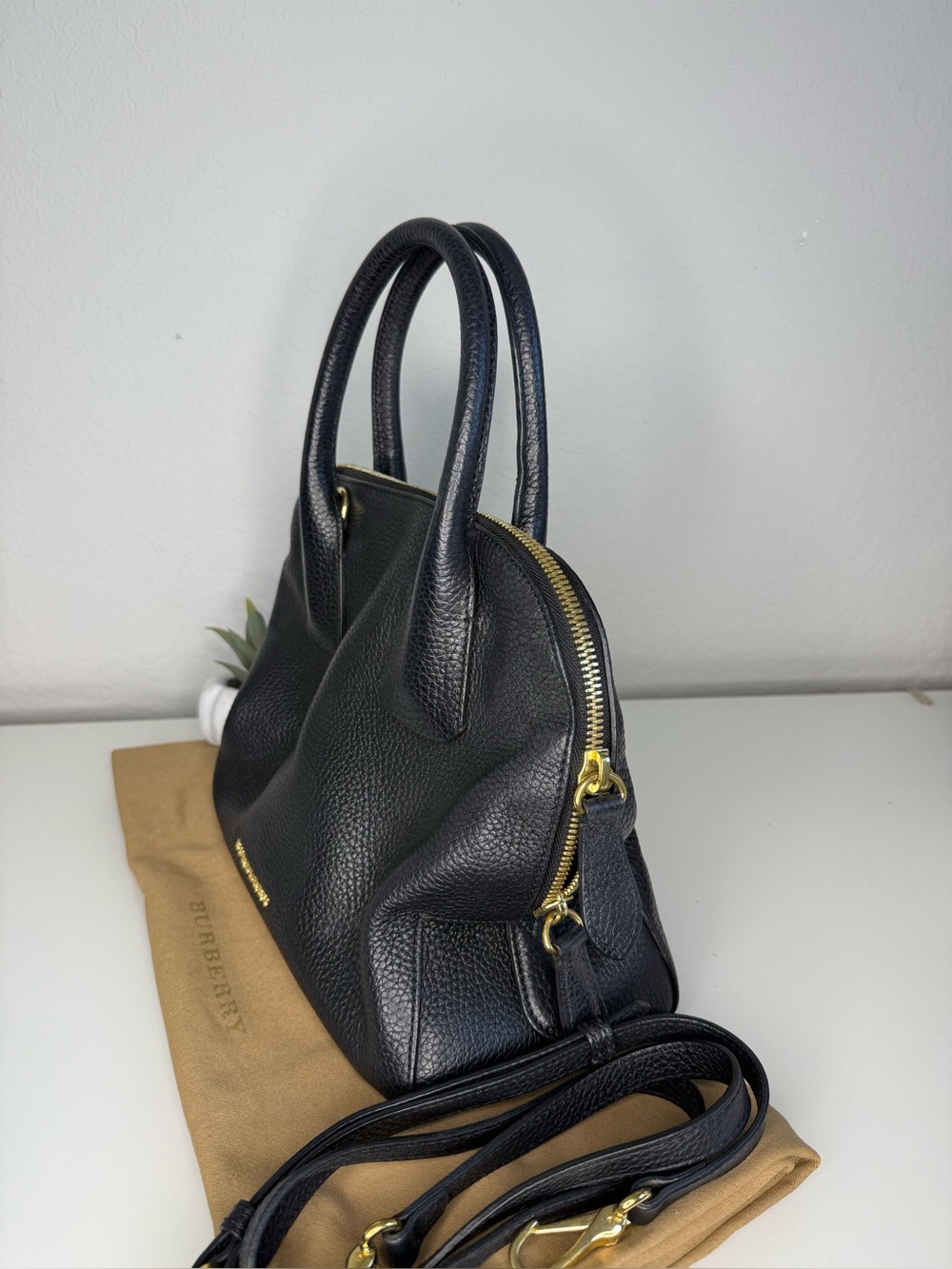 Burberry “Greenwood” Bowling Bag - Picture 6 of 13